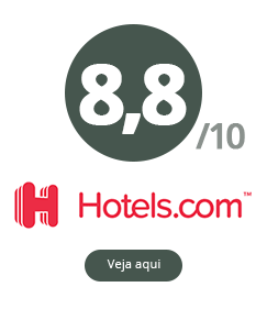 Avaliação 8,8 / 10 no Hotels.com